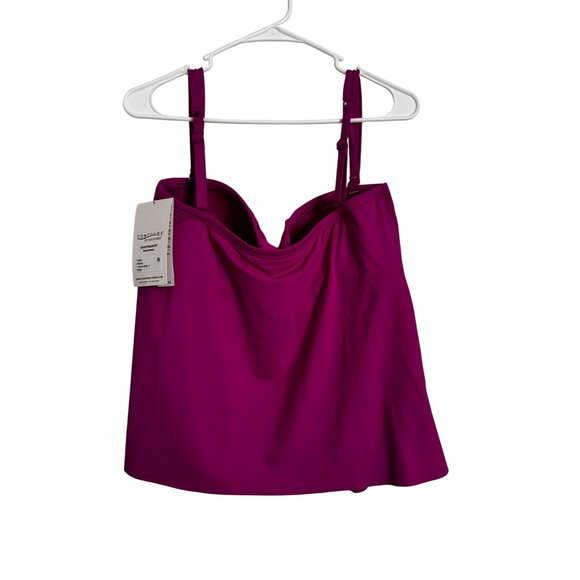 Contours by Coco Reef Padded 38D/12 Swim Tankini Top Orchid NWT Adjustable - Picture 2 of 11